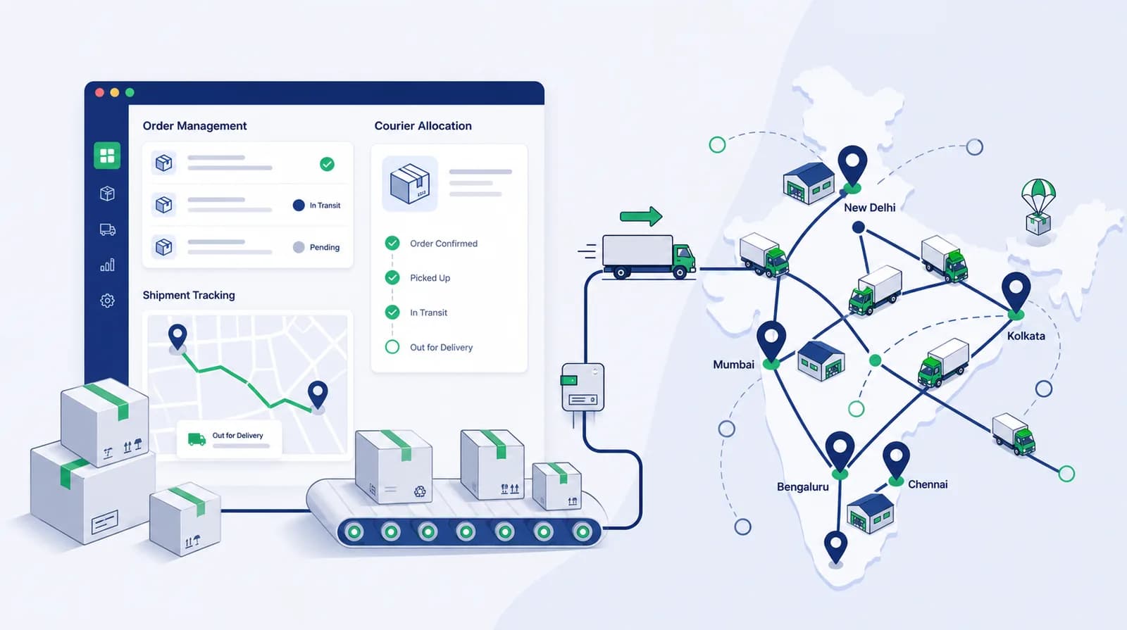 Vamaship platform and logistics